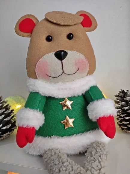 Urso Decorativo de Natal