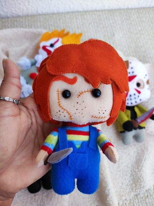 Chuck em Feltro | Brinquedo Assassino Artesanal | Geek