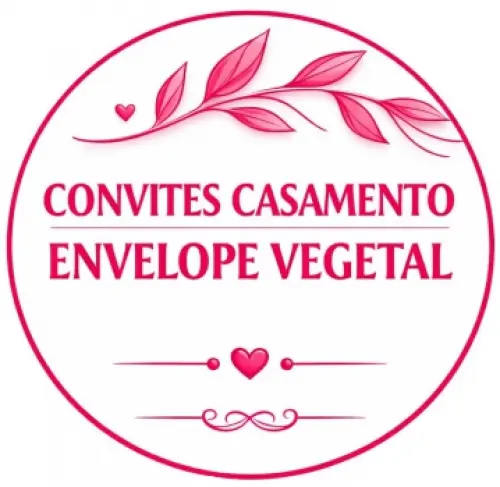 Convite de Casamento Envelope Vegetal