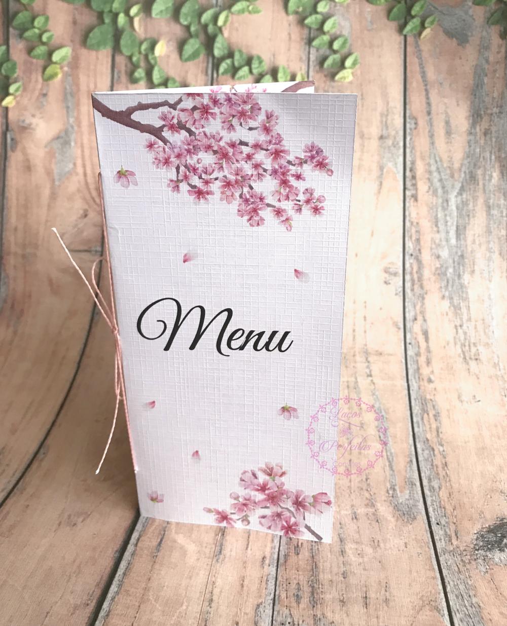 Menu Duplo de Mesa para Casamento e 15 Anos