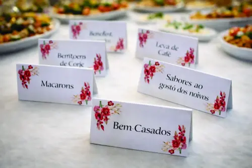 Plaquinhas de Identificação Doces buffet
