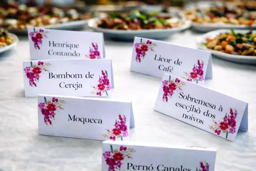 Plaquinhas de Identificação Doces buffet