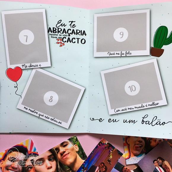 Álbum de Figurinhas - Dia dos Namorados / Aniversário Namoro