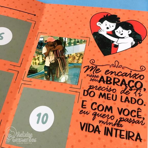 Álbum de Figurinhas - Dia dos Namorados / Aniversário Namoro