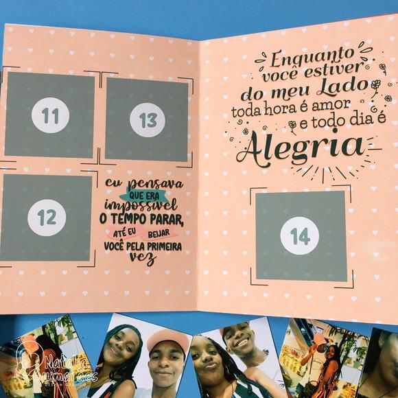 Álbum de Figurinhas - Dia dos Namorados / Aniversário Namoro