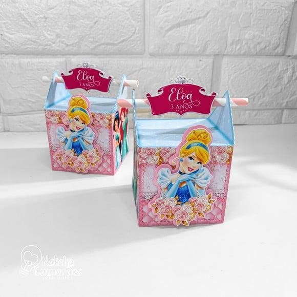 Caixa Canudo Princesas da Disney