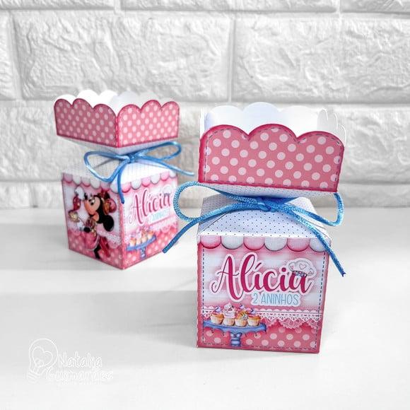 Caixa Meia Bala Minnie Confeiteira
