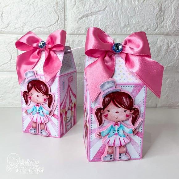 Caixa Milk Circo Rosa