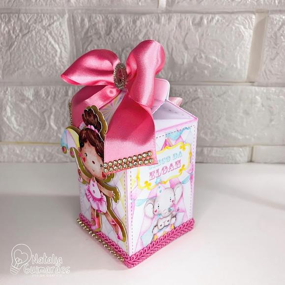 Caixa Milk Circo Rosa Luxo