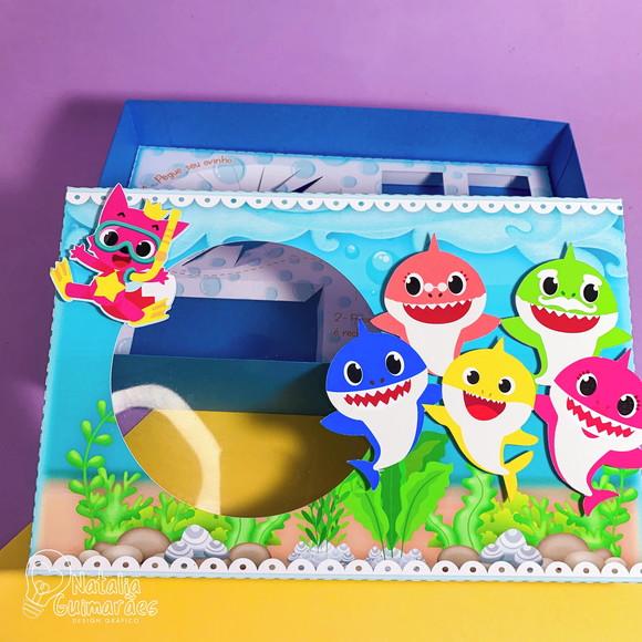 Caixa para Kit Mini Confeiteiro - Baby Shark