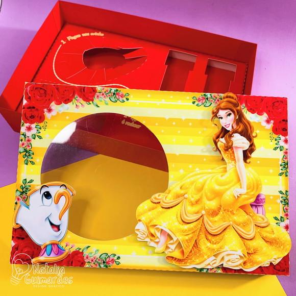 Caixa para Kit Mini Confeiteiro - Bela e a Fera