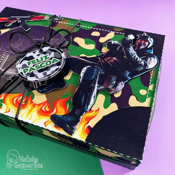 Caixa para Kit Mini Confeiteiro - Free Fire