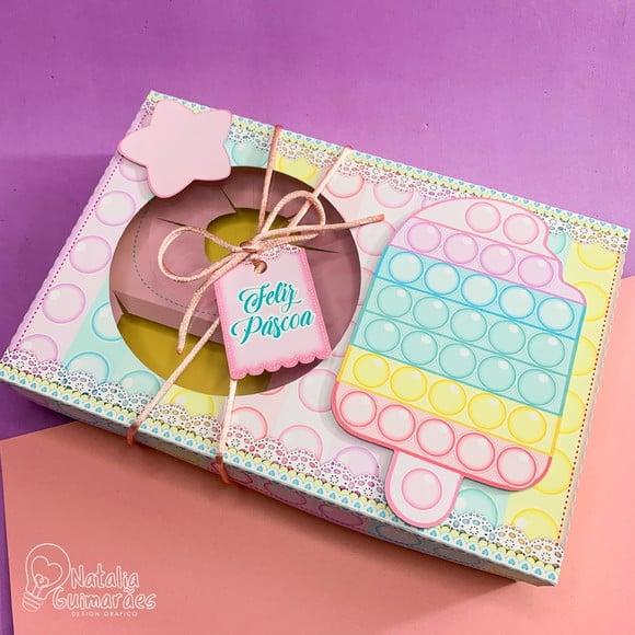Caixa para Kit Mini Confeiteiro - Pop It