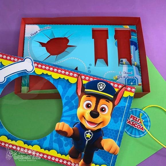 Caixa/ Caixinha Mini Confeiteiro - Patrulha Canina