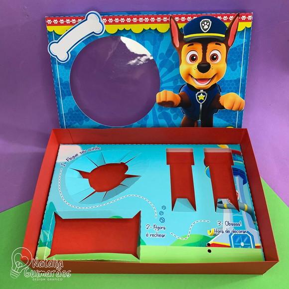 Caixa/ Caixinha Mini Confeiteiro - Patrulha Canina