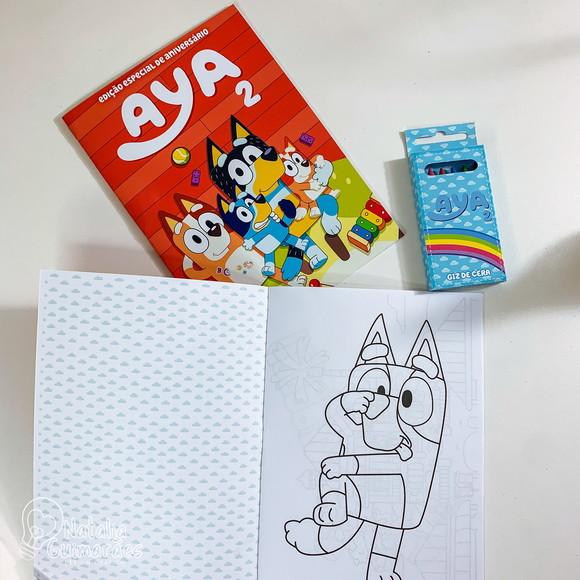 Kit Colorir - Livrinho de Colorir Bluey