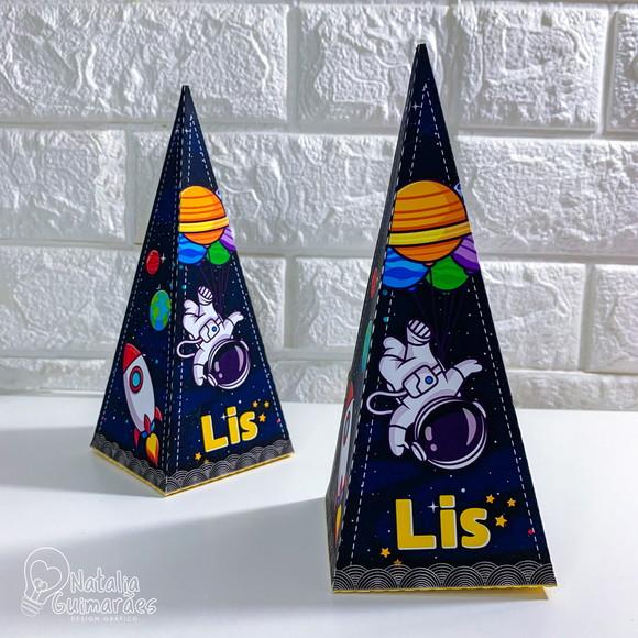 Kit Festa Astronauta - 50 Caixas Personalizadas