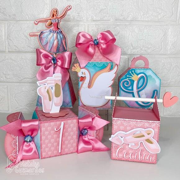 Kit Festa Barbie e o Lago dos Cisnes - 20 Caixas Personaliza