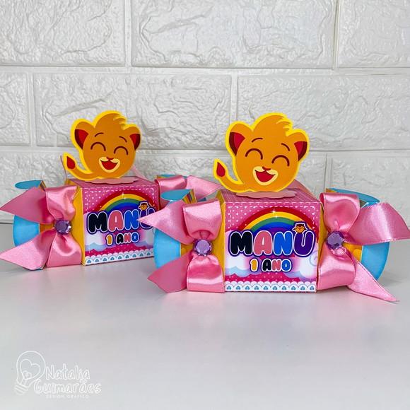 Kit Festa Bolofofos Menina - 20 Caixas Personalizadas