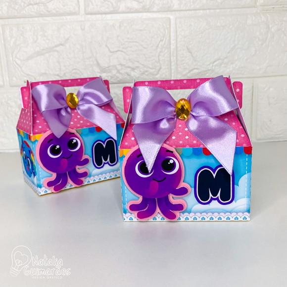 Kit Festa Bolofofos Menina - 30 Caixas Personalizadas
