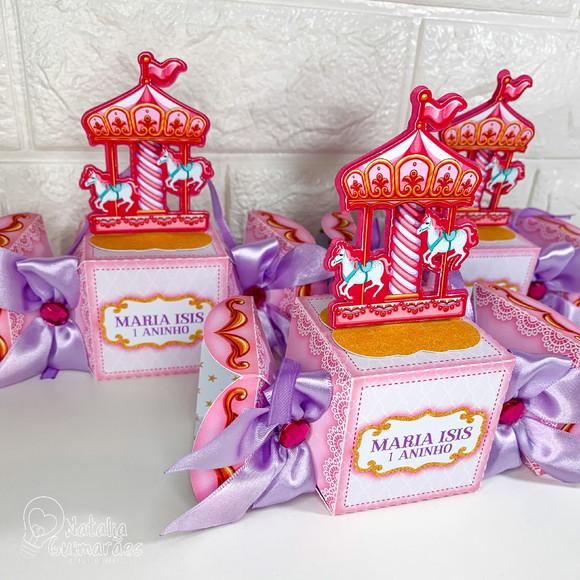 Kit Festa Carrossel - 20 Caixas Personalizadas