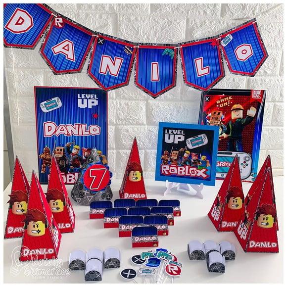 Kit Festa em Casa/ Só Um Bolinho Roblox
