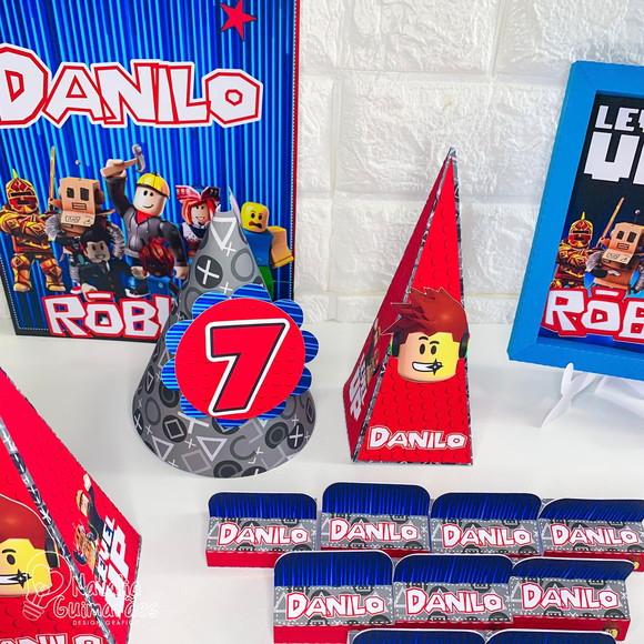 Kit Festa em Casa/ Só Um Bolinho Roblox