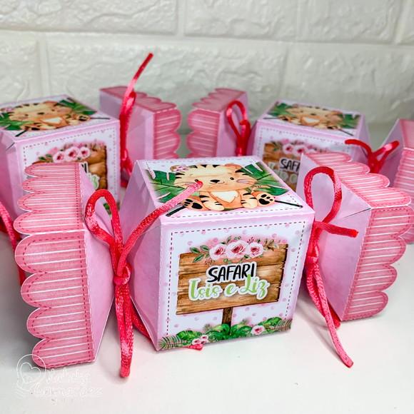 Kit Festa Safari Menina - 20 Caixas Personalizadas
