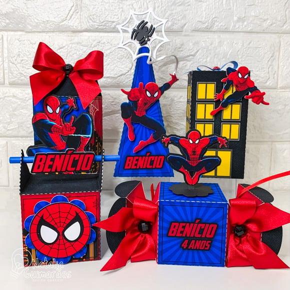 Kit Papelaria Personalizada Homem Aranha 20 Caixas