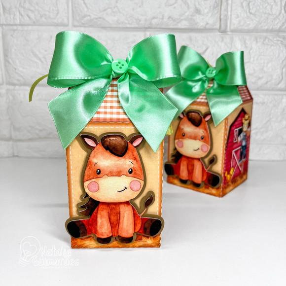 Kit Papelaria Personalizada Fazendinha - 30 Caixas