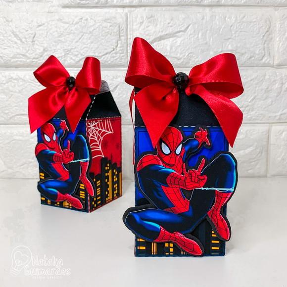 Kit Papelaria Personalizada Homem Aranha 20 Caixas