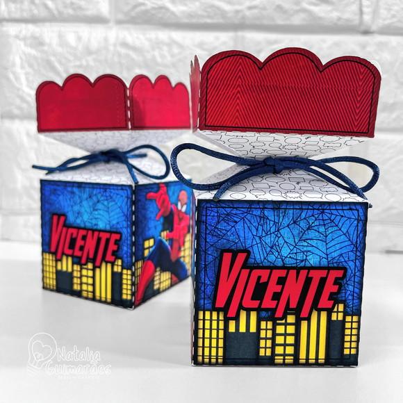 Kit Papelaria Personalizada Homem Aranha - 20 Caixas