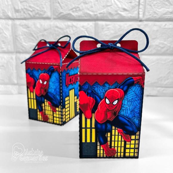 Kit Papelaria Personalizada Homem Aranha 50 Caixas