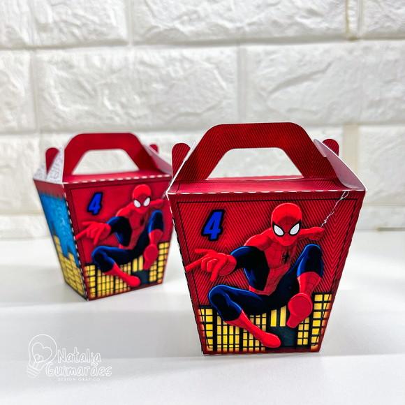 Kit Papelaria Personalizada Homem Aranha 50 Caixas