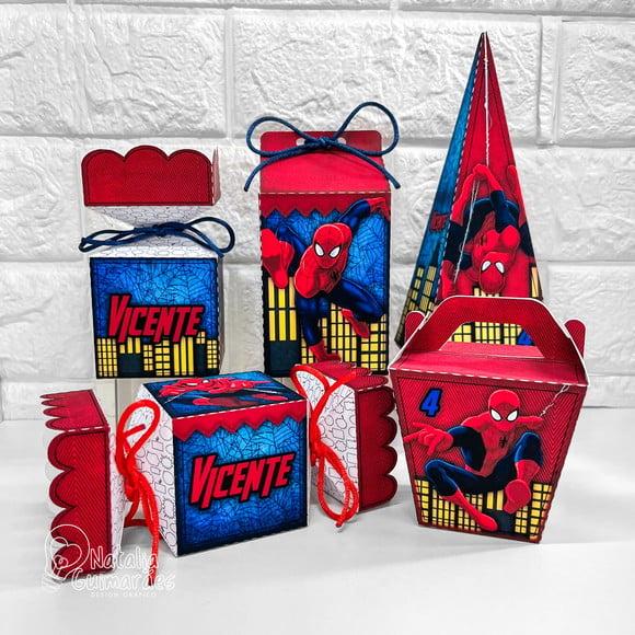 Kit Papelaria Personalizada Homem Aranha 50 Caixas