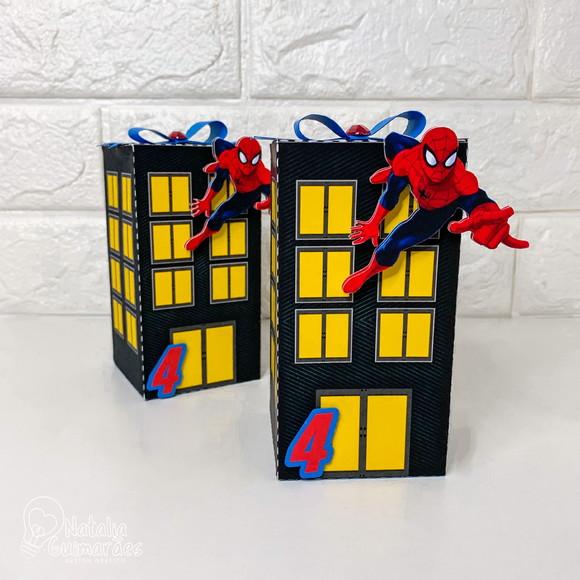 Kit Papelaria Personalizada Homem Aranha 50 Caixas
