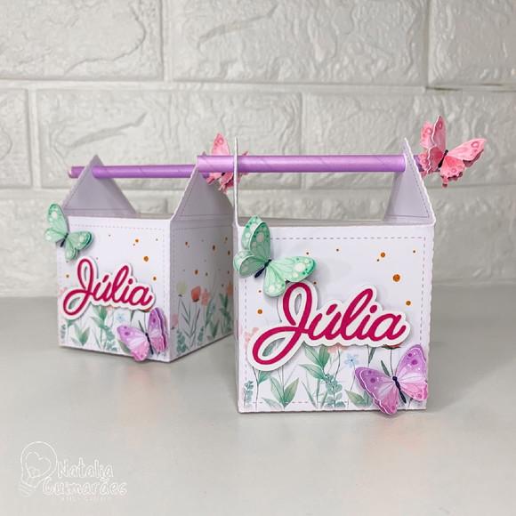 Kit Papelaria Personalizada Jardim das Borboletas 20 Caixas
