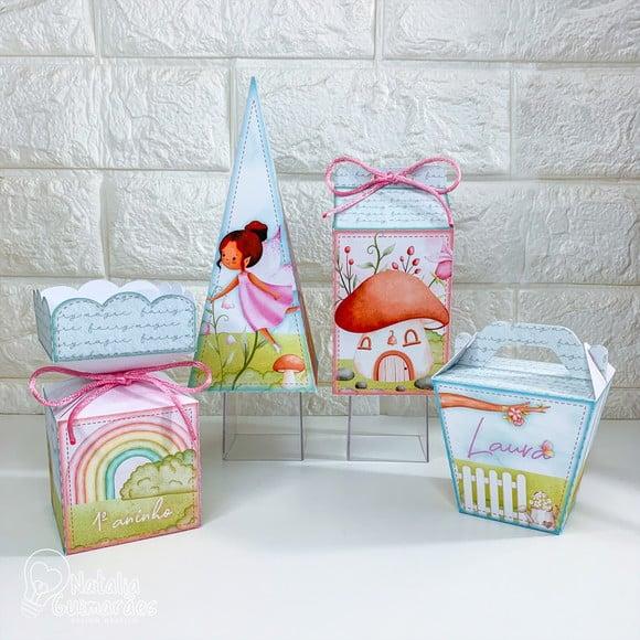 Kit Papelaria Personalizada Jardim Encantado - 20 Itens
