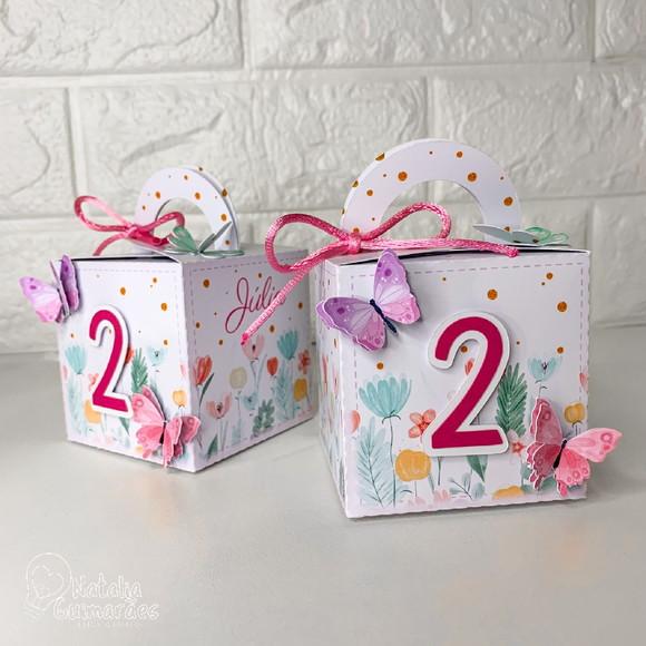 Kit Papelaria Personalizada Jardim das Borboletas 30 Caixas