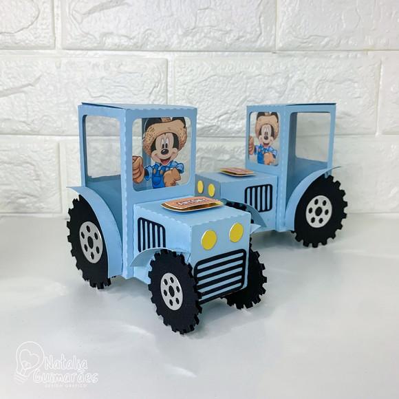 Kit Papelaria Personalizada Mickey Fazendeiro Luxo 20 Caixas