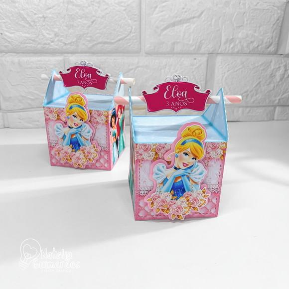 Kit Papelaria Personalizada Princesas da Disney - 20 Caixas