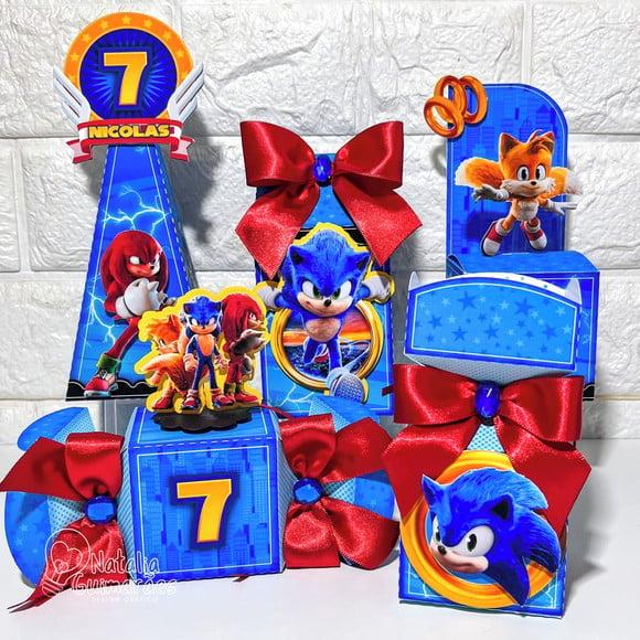 Kit Papelaria Personalizada Sonic Filme - 20 Caixas