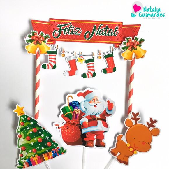 Topo de Bolo - Natal