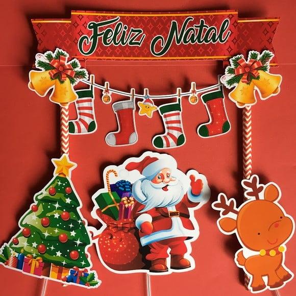Topo de Bolo - Natal