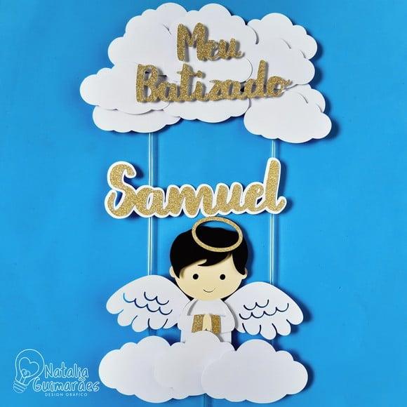 Topo de Bolo Batizado