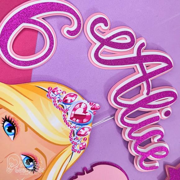 Topo de Bolo Barbie