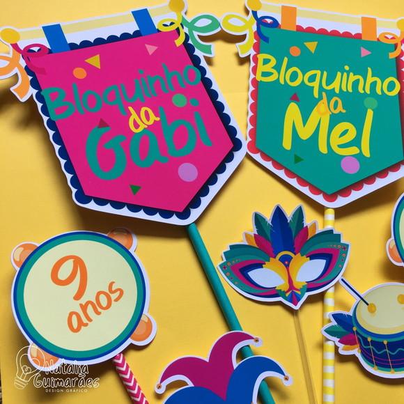 Topo de Bolo Carnaval