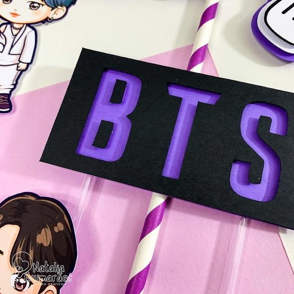 Topo de Bolo Bts