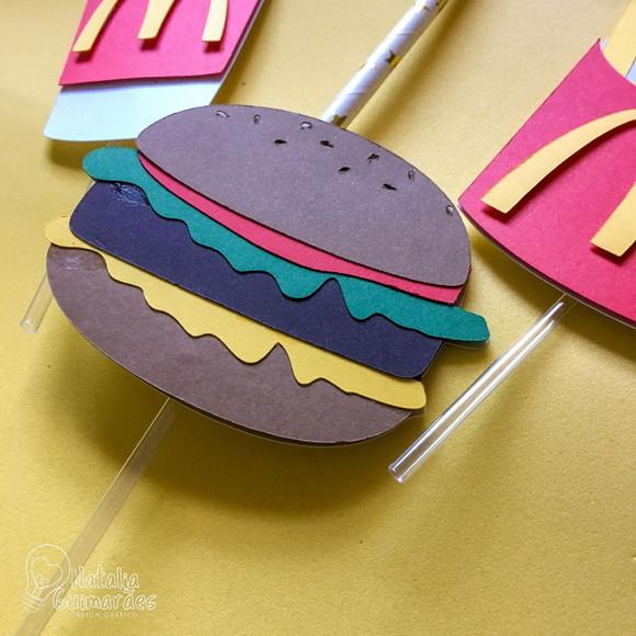 Topo de Bolo Mc Donald's Lanche