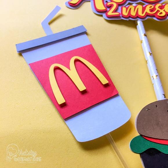 Topo de Bolo Mc Donald's Lanche